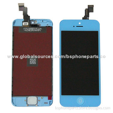 LCD for iPhone 5C, high quality with good service, 100% tested, blue color